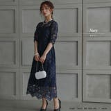 バックリボンレースロングワンピース ドレス 結婚式 | epicday | 詳細画像35 