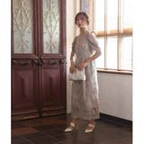 ギャザースリーブレースロングドレス 結婚式 ワンピース | epicday | 詳細画像6 