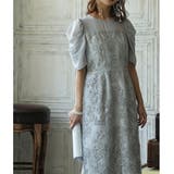 ギャザースリーブレースロングドレス 結婚式 ワンピース | epicday | 詳細画像13 