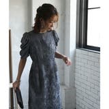 ギャザースリーブレースロングドレス 結婚式 ワンピース | epicday | 詳細画像26 