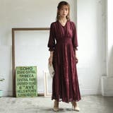 レースアンドプリーツロングドレス 結婚式 ワンピース | epicday | 詳細画像12 