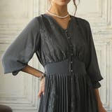 レースアンドプリーツロングドレス 結婚式 ワンピース | epicday | 詳細画像32 