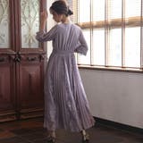 レースアンドプリーツロングドレス 結婚式 ワンピース | epicday | 詳細画像34 