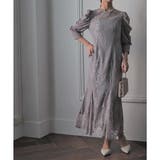 ギャザースリーブレースロングドレス 結婚式 ワンピース | epicday | 詳細画像3 