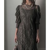 ギャザースリーブレースロングドレス 結婚式 ワンピース | epicday | 詳細画像10 