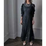 ギャザースリーブレースロングドレス 結婚式 ワンピース | epicday | 詳細画像24 