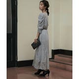 ギャザースリーブレースロングドレス 結婚式 ワンピース | epicday | 詳細画像32 