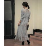 ギャザースリーブレースロングドレス 結婚式 ワンピース | epicday | 詳細画像34 