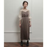 サテンタイトロングドレス 結婚式 ワンピース | epicday | 詳細画像12 