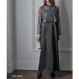 ダークカーキ | チャイナトップスタイトロングドレス 結婚式 ワンピース | epicday