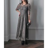 ギャザースリーブレースロングドレス 結婚式 ワンピース | epicday | 詳細画像16 