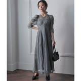 ギャザースリーブレースロングドレス 結婚式 ワンピース | epicday | 詳細画像18 