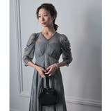 ギャザースリーブレースロングドレス 結婚式 ワンピース | epicday | 詳細画像20 