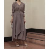 レースコンビネーションシフォンロングドレス 結婚式 ワンピース | epicday | 詳細画像6 