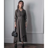 レースコンビネーションシフォンロングドレス 結婚式 ワンピース | epicday | 詳細画像14 