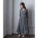 レースコンビネーションシフォンロングドレス 結婚式 ワンピース | epicday | 詳細画像23 