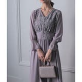 レースコンビネーションシフォンロングドレス 結婚式 ワンピース | epicday | 詳細画像26 