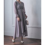 レースコンビネーションシフォンロングドレス 結婚式 ワンピース | epicday | 詳細画像28 