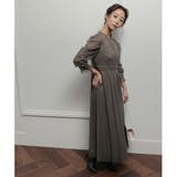 ギャザースリーブチュールレースロングドレス 結婚式 ワンピース | epicday | 詳細画像17 