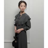 ビッグカラーロングドレス 結婚式 ワンピース | epicday | 詳細画像23 