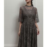 フレアスリーブレースロングドレス 結婚式 ワンピース | epicday | 詳細画像19 