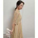 フレアスリーブレースロングドレス 結婚式 ワンピース | epicday | 詳細画像30 