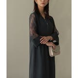 ディープスリットネックロングワンピース ドレス 結婚式 | epicday | 詳細画像11 