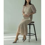 ギャザースリーブレースロングワンピース ドレス 結婚式 | epicday | 詳細画像11 