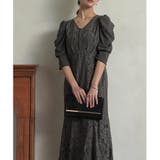 ギャザースリーブレースロングワンピース ドレス 結婚式 | epicday | 詳細画像23 