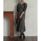 ギャザースリーブレースロングワンピース ドレス 結婚式 | epicday | 詳細画像24 