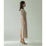 ギャザースリーブレースロングワンピース ドレス 結婚式 | epicday | 詳細画像42 