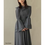 ダークカーキ | プリーツシフォンロングドレス ドレス 結婚式 | epicday