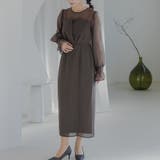 ボリュームスリーブシフォンロングワンピース ドレス 結婚式 | epicday | 詳細画像16 