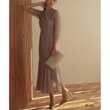 モカ | レースコンビネーションマーメイドロングドレス ドレス 結婚式 | epicday