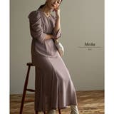 ギャザースリーブシフォンロングドレス ドレス 結婚式 | epicday | 詳細画像24 