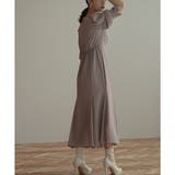 ギャザースリーブシフォンロングドレス ドレス 結婚式 | epicday | 詳細画像31 