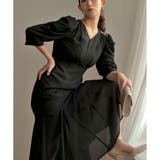 ギャザースリーブシフォンロングドレス ドレス 結婚式 | epicday | 詳細画像40 