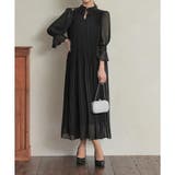 プリーツシフォンAラインロングドレス ドレス 結婚式 | epicday | 詳細画像36 