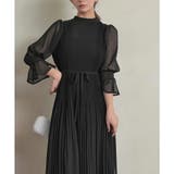 プリーツシフォンAラインロングドレス ドレス 結婚式 | epicday | 詳細画像43 