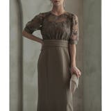 レースコンビタイトロングドレス 結婚式 ワンピース | epicday | 詳細画像17 