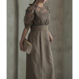 レースコンビタイトロングドレス 結婚式 ワンピース | epicday | 詳細画像19 