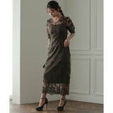 刺繍チュールレースタイトロングドレス ドレス 結婚式 | epicday | 詳細画像15 