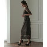 刺繍チュールレースタイトロングドレス ドレス 結婚式 | epicday | 詳細画像18 