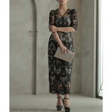 刺繍チュールレースタイトロングドレス ドレス 結婚式 | epicday | 詳細画像30 