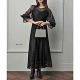 ブラック | ジャガードレースドレス ドレス 結婚式 | epicday