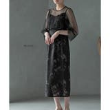 ブラック | レイヤードタイトロングドレス ドレス 結婚式 | epicday