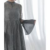 プリーツスリーブレースロングドレス ドレス 結婚式 | epicday | 詳細画像13 