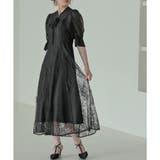 ショートトップス＆レースフレアドレスセットアップ ドレス 結婚式 | epicday | 詳細画像3 