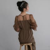 チュールオフショルドレス パーティードレス ワンピース | epicday | 詳細画像13 