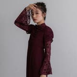 フレアレーススリーブドレス ワンピース 結婚式 | epicday | 詳細画像8 